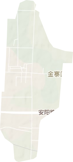 金寨回族乡地形图