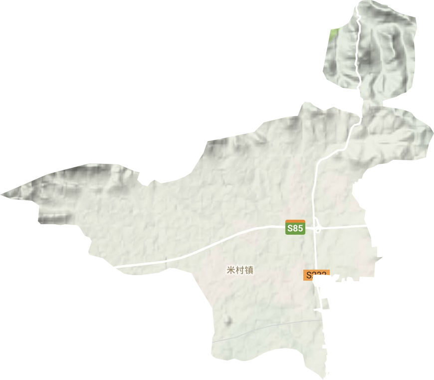 米村镇地形图
