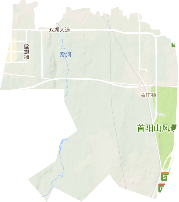 孟庄镇地形图