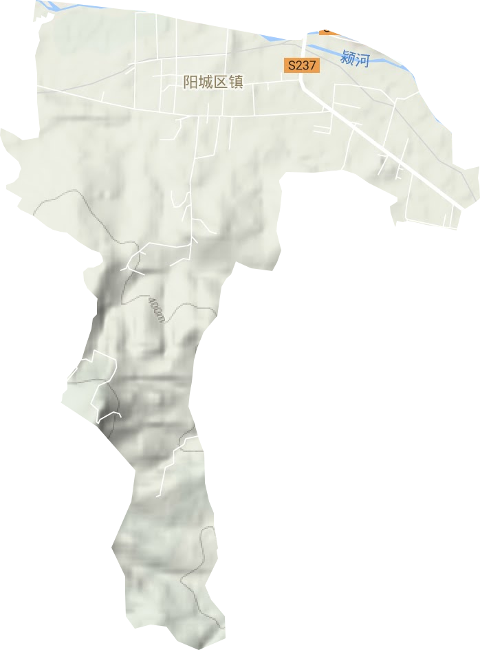 阳城区镇地形图