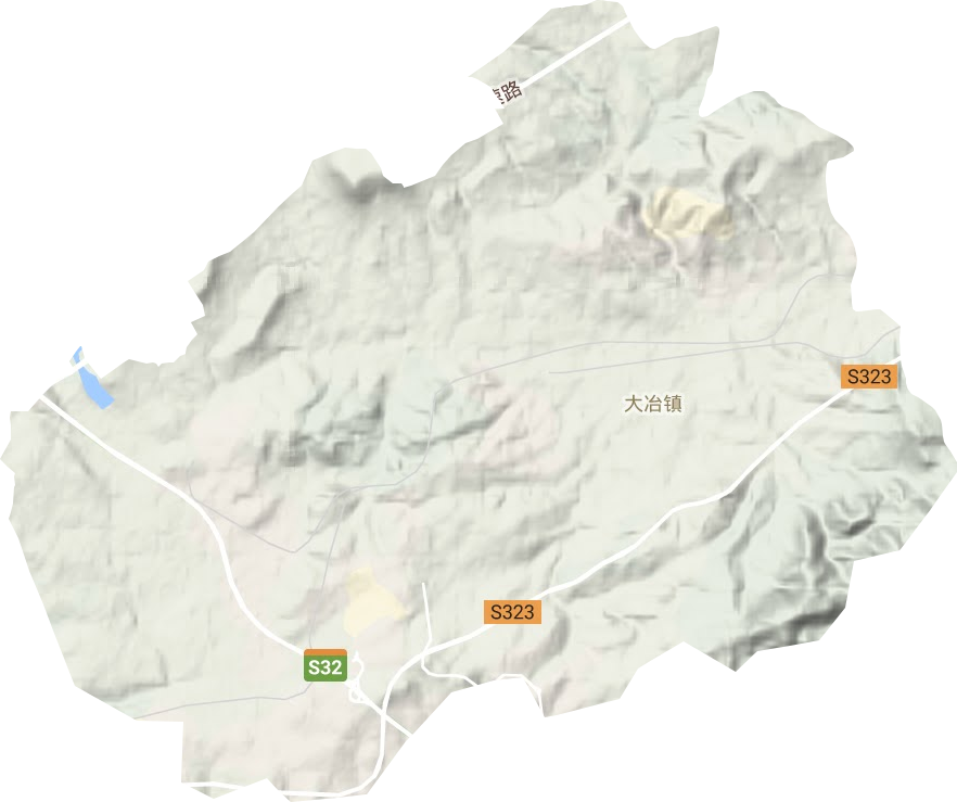大冶镇地形图