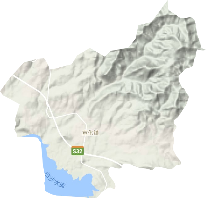 宣化镇地形图