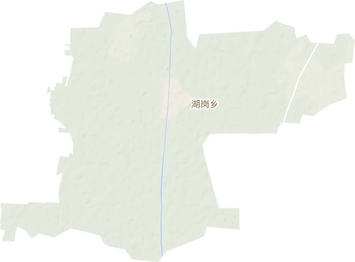 湖岗乡地形图