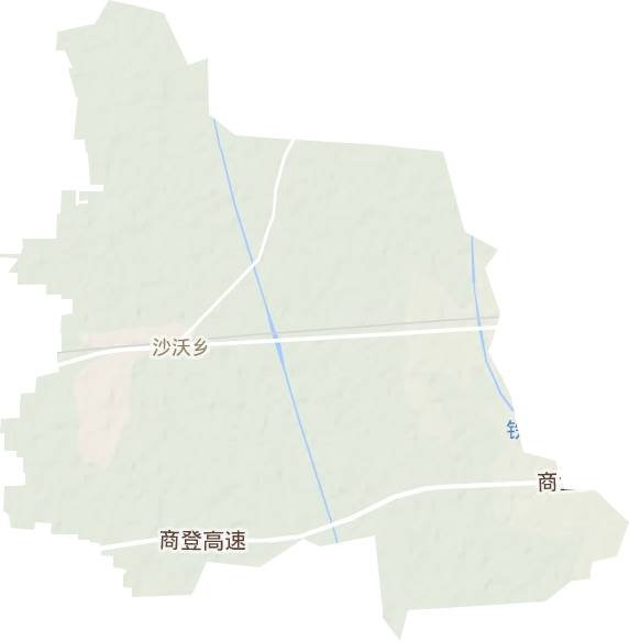 沙沃乡地形图