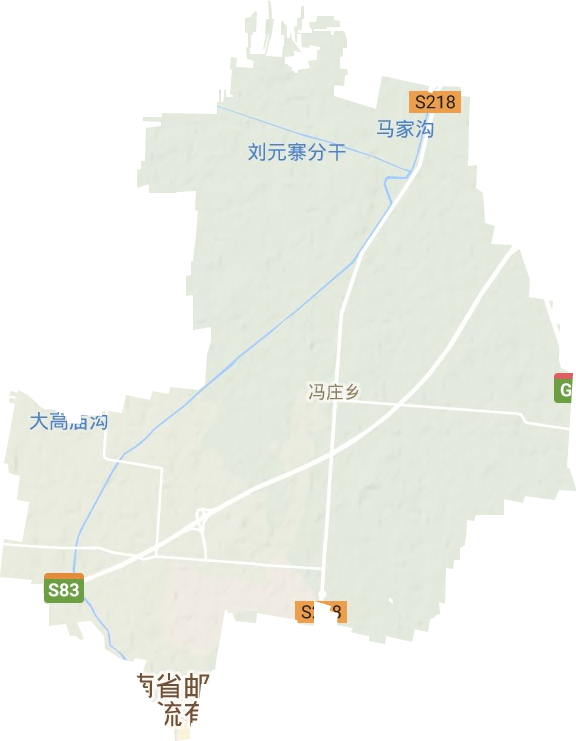 冯庄乡地形图