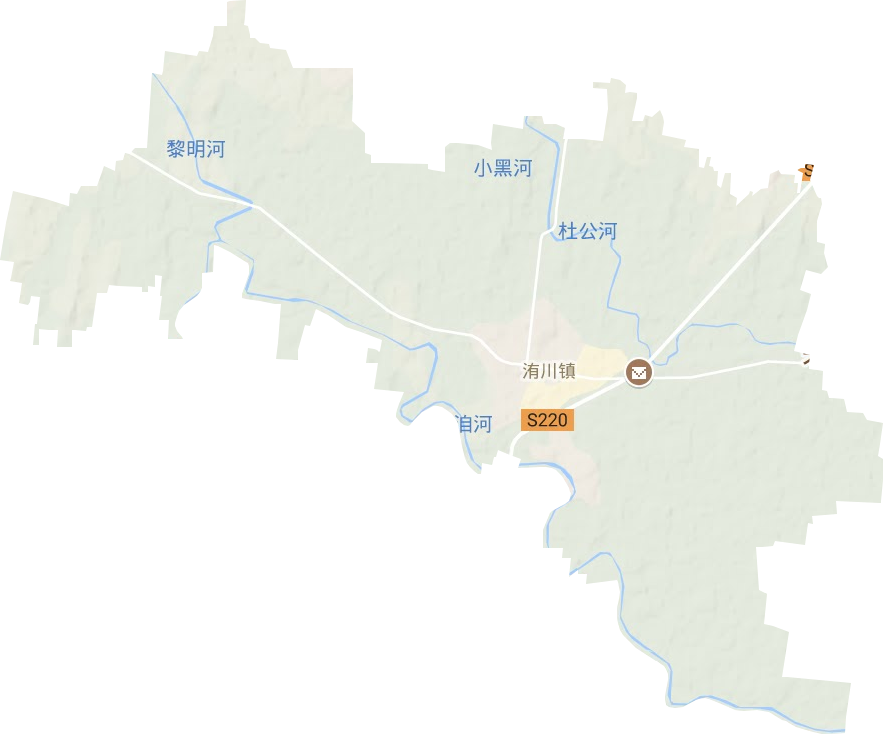 洧川镇地形图