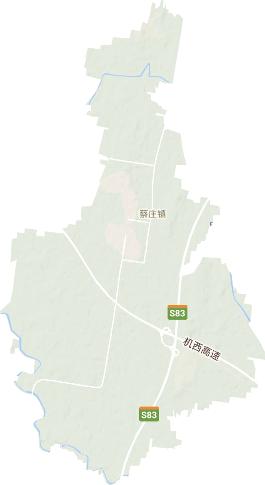 蔡庄镇地形图