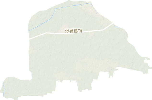 张君墓镇地形图