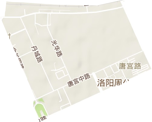 唐宫路街道地形图