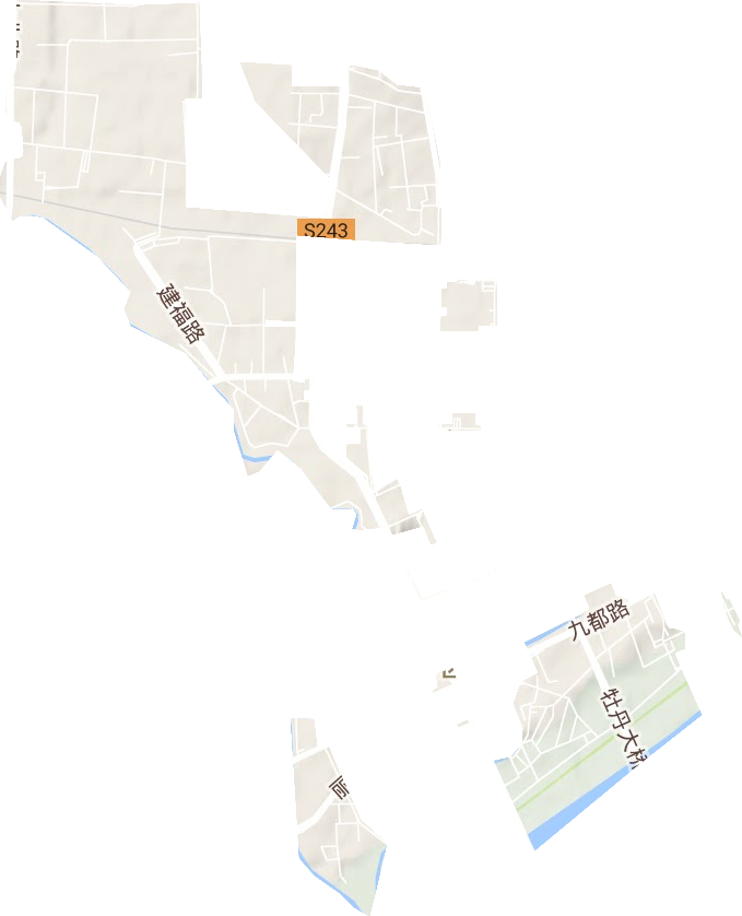 洛北街道地形图