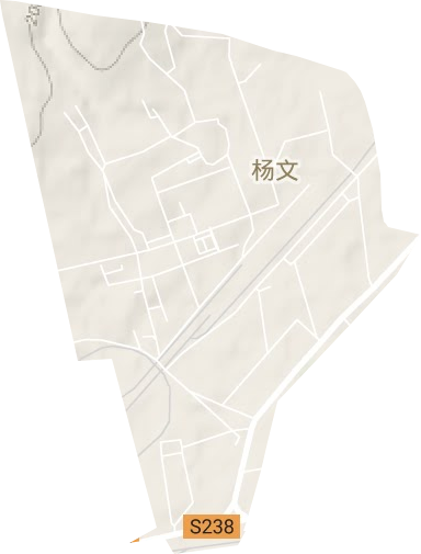 杨文街道地形图
