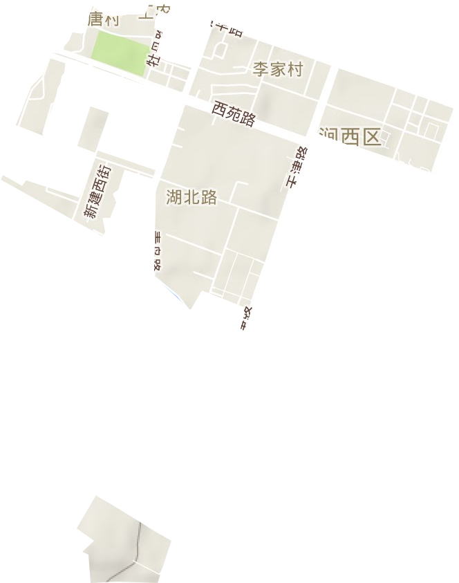 湖北路街道地形图