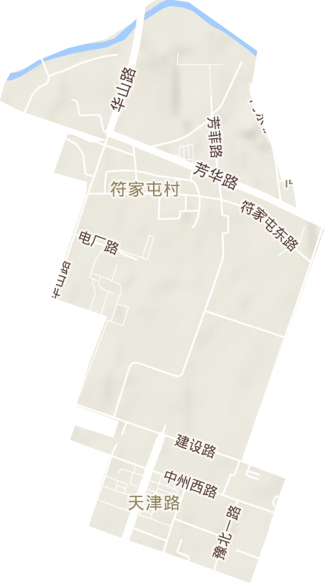 天津路街道地形图