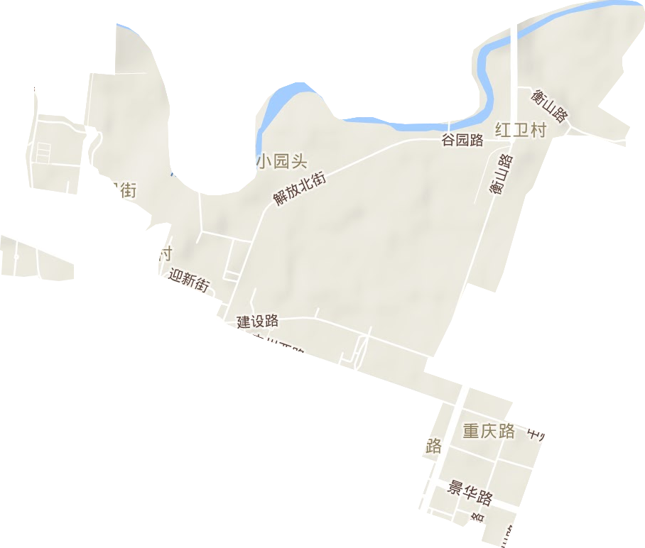 重庆路街道地形图