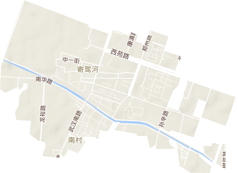 郑州路街道地形图