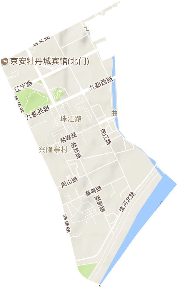 珠江路街道地形图