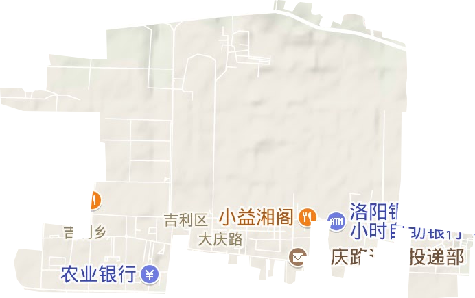 大庆路街道地形图