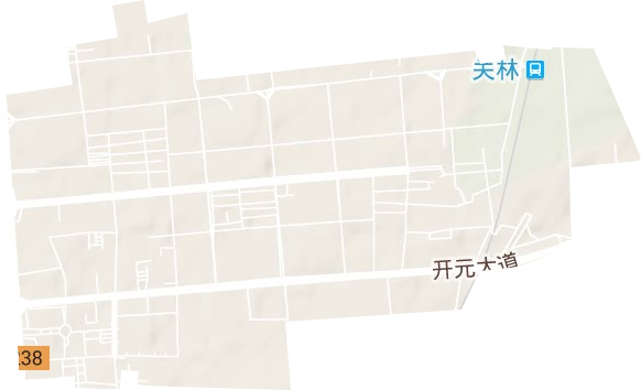太康东路街道地形图