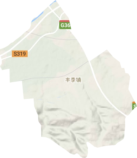 丰李镇地形图