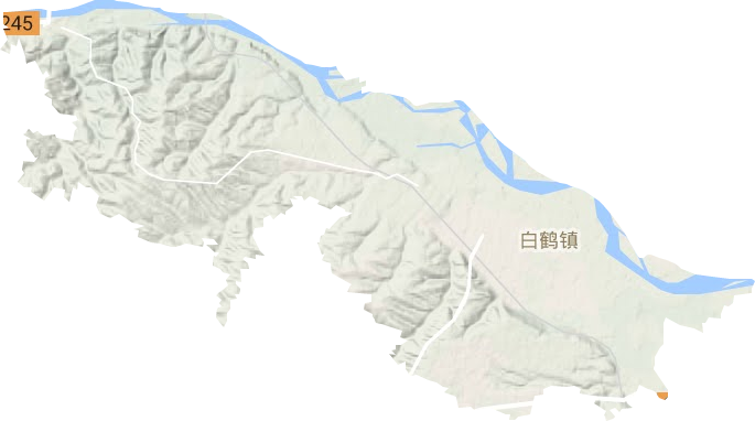 白鹤镇地形图