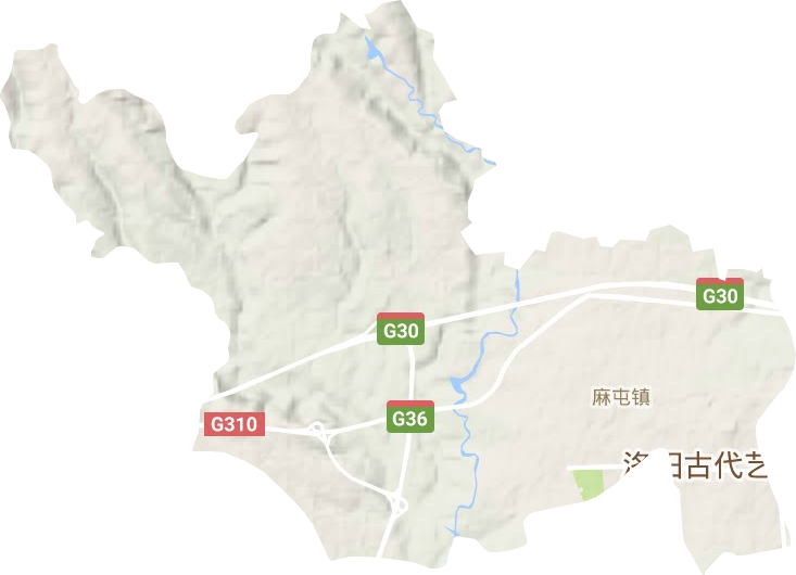 麻屯镇地形图