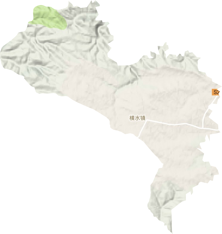 横水镇地形图