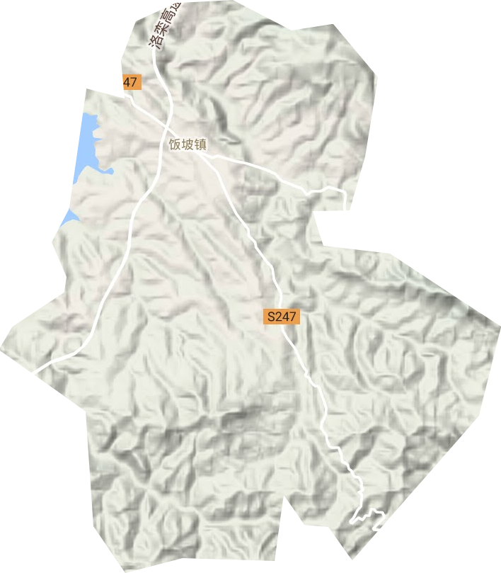 饭坡镇地形图