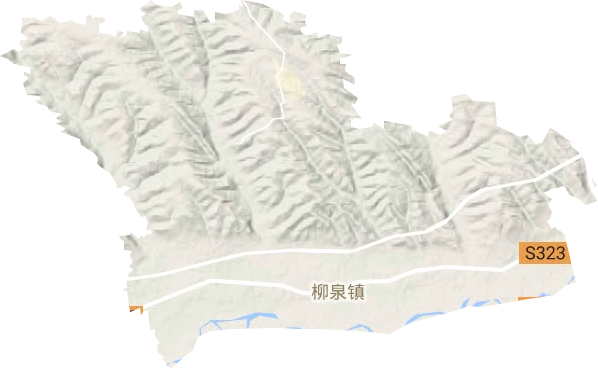 柳泉镇地形图