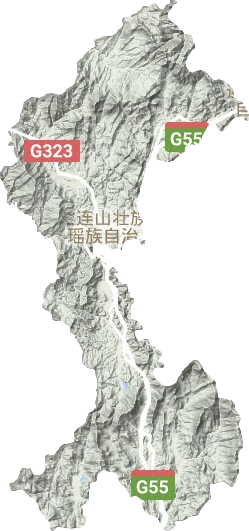 连山壮族瑶族自治县地形图
