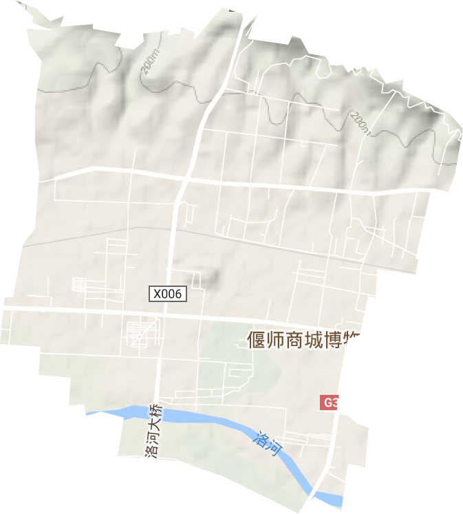 商城街道地形图