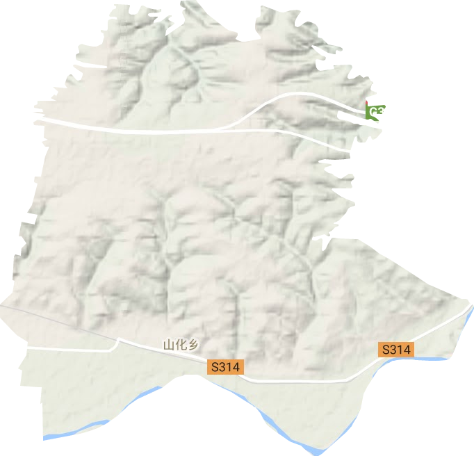 山化镇地形图