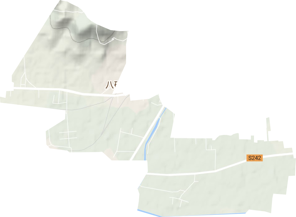 蒲城街道地形图
