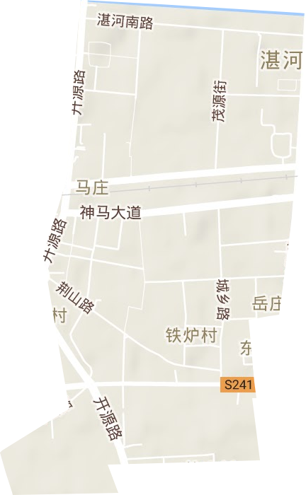 马庄街道地形图