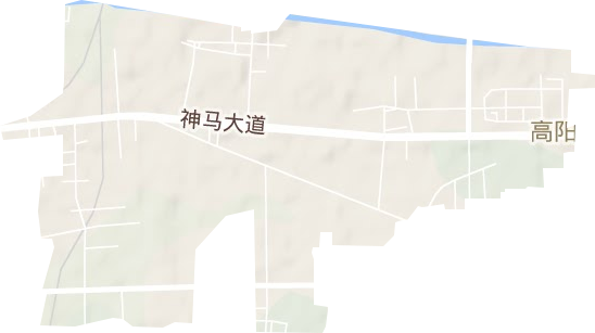 高阳路街道地形图