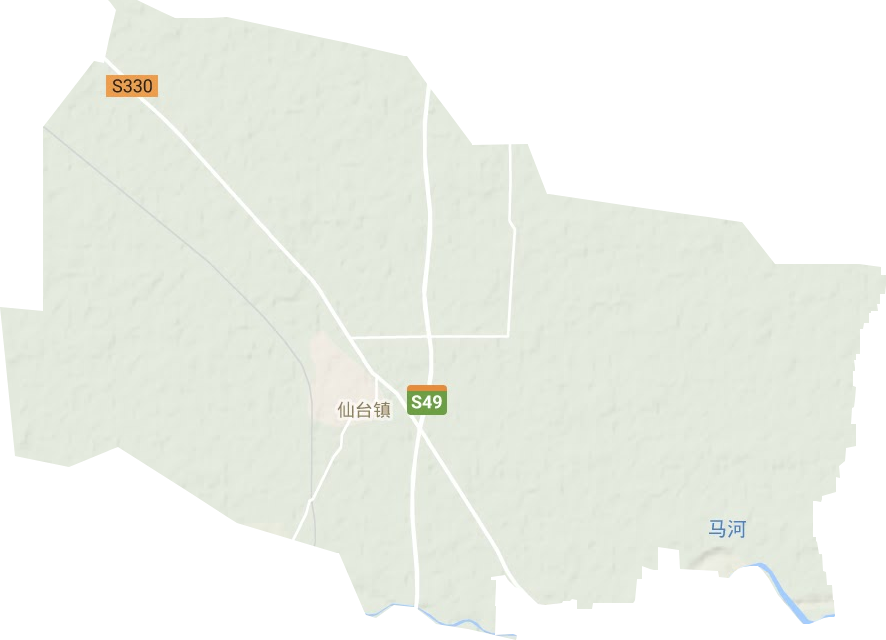 仙台镇地形图
