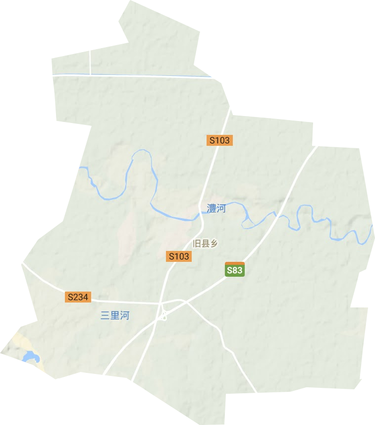 叶邑镇地形图