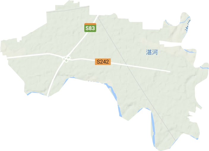 洪庄杨乡地形图