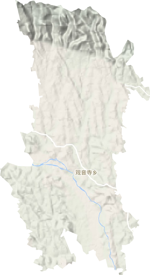 观音寺乡地形图