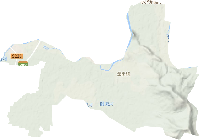 堂街镇地形图