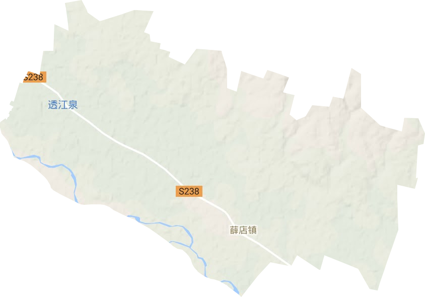 薛店镇地形图