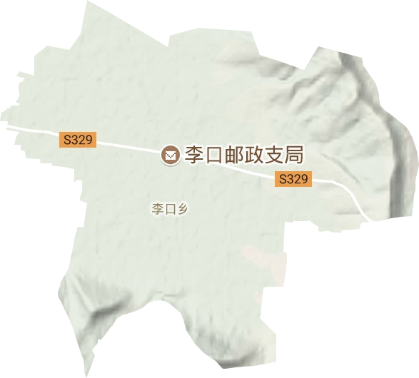 李口镇地形图