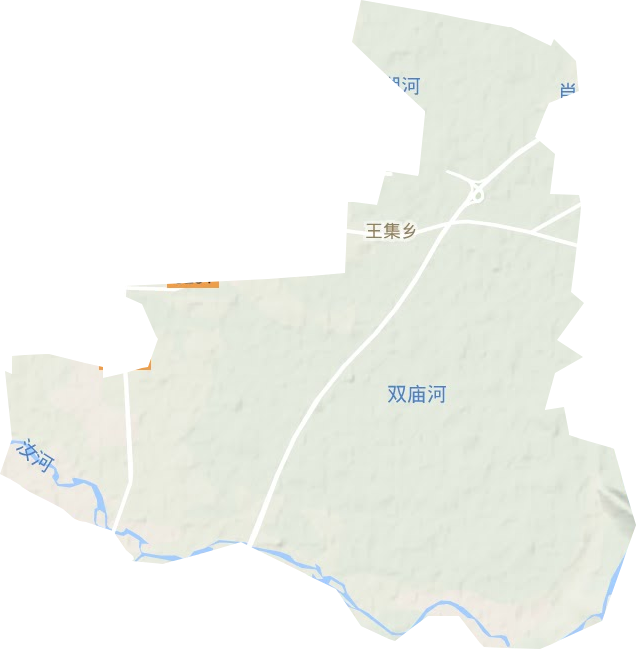 王集乡地形图