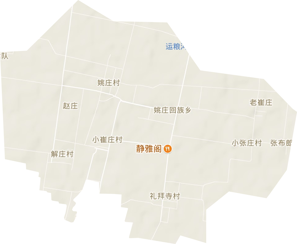 姚庄回族乡地形图