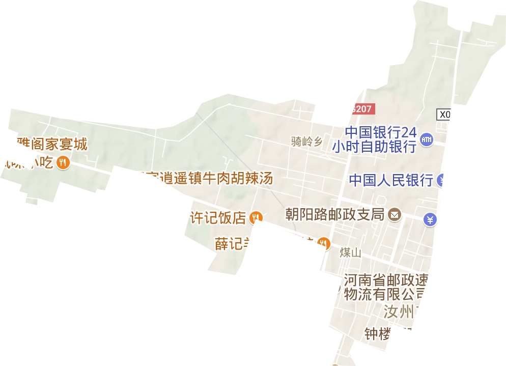 煤山街道地形图