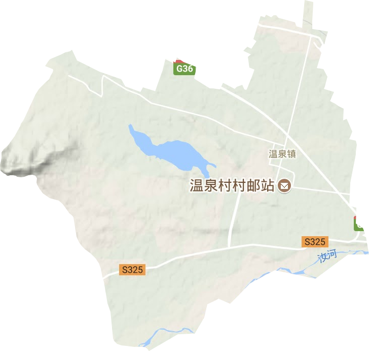 温泉镇地形图