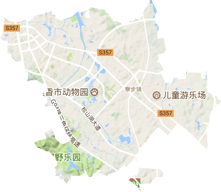 寮步镇地形图