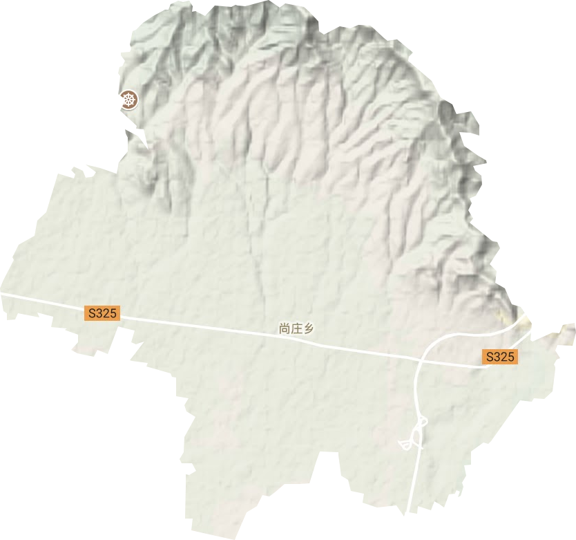 米庙镇地形图