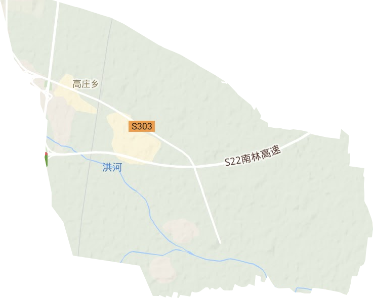 高庄镇地形图