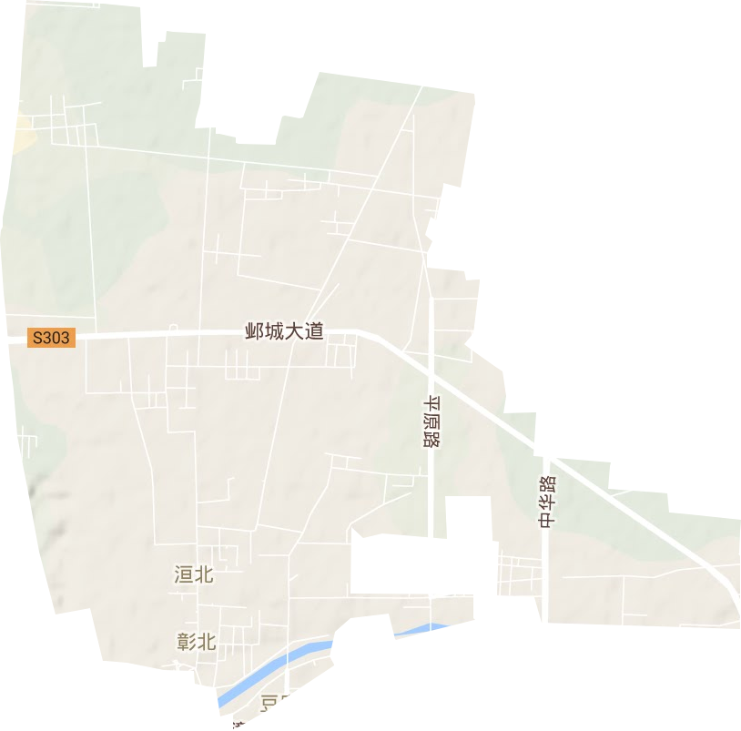 彰北街道地形图