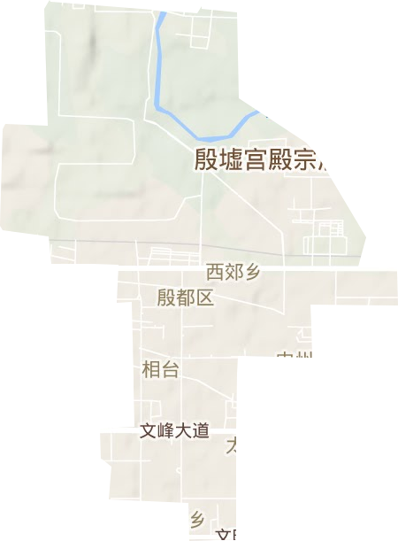 梅园庄街道地形图